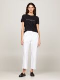 Negru Tricou Din Bumbac Organic Cu Logo  Femei