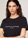 Negru Tricou Din Bumbac Organic Cu Logo  Femei