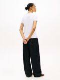 Alb Tricou Din Bumbac Organic Cu Logo  Femei
