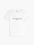 Alb Tricou Din Bumbac Organic Cu Logo  Femei