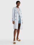 Blue Lyocell Trench Coat  Women