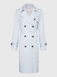Blue Lyocell Trench Coat  Women