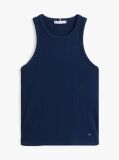 Blue RIB TANK TOP SLIM  Women