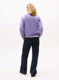 Purple Chest Logo Crew Neck Sweatshirt  Women