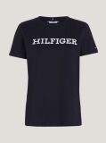 Negru Tricou Din Jersey Cu Logo Brodat  Femei