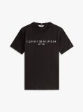 Negru Tricou Cu Logo Si Guler Rotund  Femei