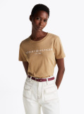 Khaki Logo Crew Neck T-Shirt  Women