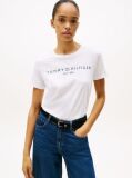 White Logo Crew Neck T-Shirt  Women