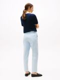 Blue Slim Fit Straight Leg Chinos  Women
