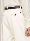 Beige Relaxed Fit Straight Leg Chinos  Women