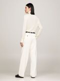 Beige Relaxed Fit Straight Leg Chinos  Women