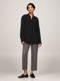 Black Fluid Crepe Regular Fit Shirt  Women