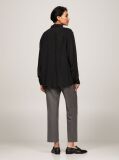 Black Fluid Crepe Regular Fit Shirt  Women
