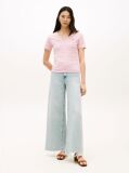 Multi Tricou Slim Fit Tricotat Cu Guler In V  Femei