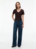 Maro Tricou Slim Fit Tricotat Cu Guler In V  Femei