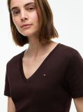 Maro Tricou Slim Fit Tricotat Cu Guler In V  Femei
