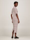 Multi Half Sleeve Slim Midi Bodycon Dress  Women