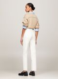 White Classics High Rise Fitted Straight White Ankle Jeans  Women