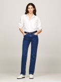 Denim Jeans Drept Cu Talie Medie  Femei