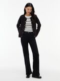 Black Jersey Strech Reversible Cardigan  Women