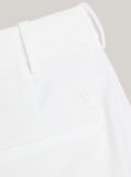 Alb Pantaloni Bootcut Crest Pique  Femei