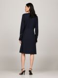 Blue Rochie Wrap Fit And Flare   Femei