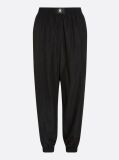 Negru Joggers Relaxed Fit Cu Monograma TH Sport   Femei