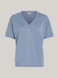 Blue V-Neck Relaxed T-Shirt  Women
