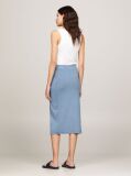 Blue Fusta Creion Midi Garment Dyed  Femei