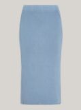 Blue Fusta Creion Midi Garment Dyed  Femei