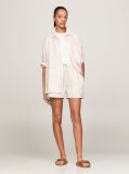 Pink Linen Patch Pocket Relaxed Fit Shirt  Women