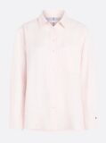 Pink Linen Patch Pocket Relaxed Fit Shirt  Women