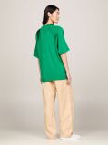 Green Ribbed Oversized Polo Jumper  Women
