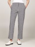 Multi Pantaloni Drepti Gingham Slim Fit  Femei