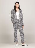 Multi Pantaloni Drepti Gingham Slim Fit  Femei