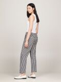 Multi Pantaloni Drepti Gingham Slim Fit  Femei