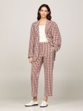 Multi Pantaloni Drepti Gingham Slim Fit  Femei