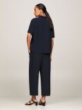 Blue Essential Fluid Relaxed Short Sleeve Shirt  Women