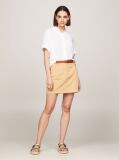White Essential Fluid Relaxed Short Sleeve Shirt  Women