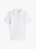 Alb Tricou Polo 1985 Slim  Femei