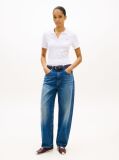 Alb Tricou Polo 1985 Slim  Femei