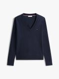 Blue Bluza Cu Guler In V  Femei