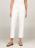 White Classic High Rise Straight Jeans  Women
