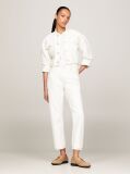 White Classic High Rise Straight Jeans  Women