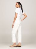 White Classic High Rise Straight Jeans  Women