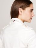 Alb Camasa Utility Regular Fit Cu Maneci Scurte  Femei