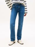 Blue Jeans Drept Classics Cu Talie Medie  Femei