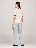 Multi Varsity Logo Contrast Trim T-Shirt  Women