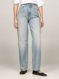 Blue High Rise Relaxed Straight Leg Jeans  Women