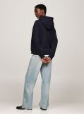 Blue Logo Embroidery Hoody  Femei